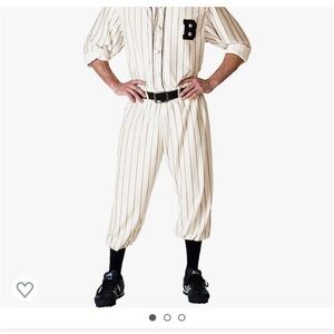 Baseball Costume Adult Roaring 20s Player Size L Halloween Sports Fancy …